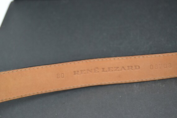 Rene lezard vintage, Rene lezard belt, red leathe… - image 3