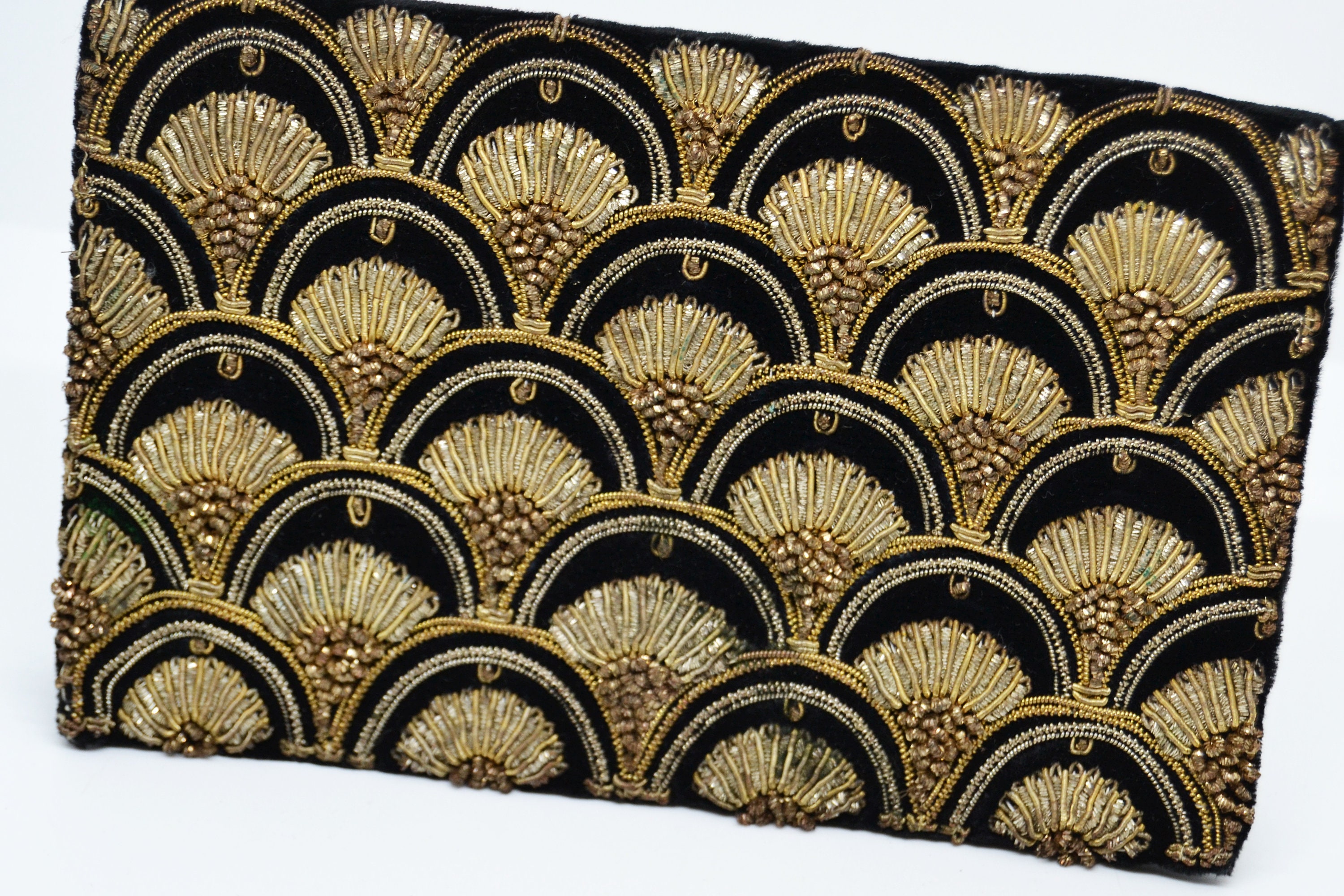 Velvet and Gold Embroidery Bag Evening Bag Party Bag Etsy