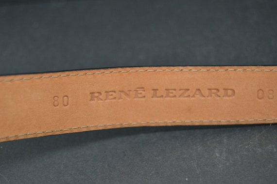 Rene lezard vintage, Rene lezard belt, red leathe… - image 4