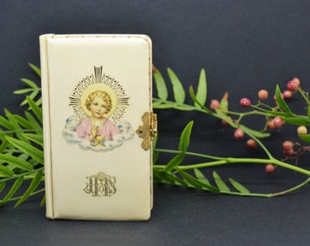 libro di prima comunione 1957,Messale Antiguo Divino Gesù, Messale Primera Comuniòn, Libro Cristiano,Libro de Oración en Español,Libro