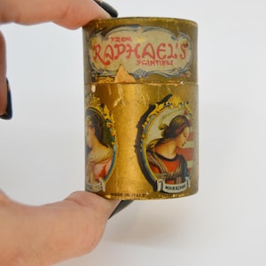 caja con cerillas vintage,caja de carton de cerillas pinturas de rafael,caja de cerillas vintage italya,Cerilla antigua,Partidos de bronco