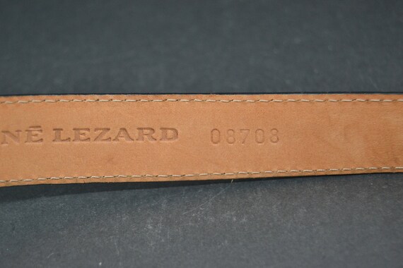 Rene lezard vintage, Rene lezard belt, red leathe… - image 5