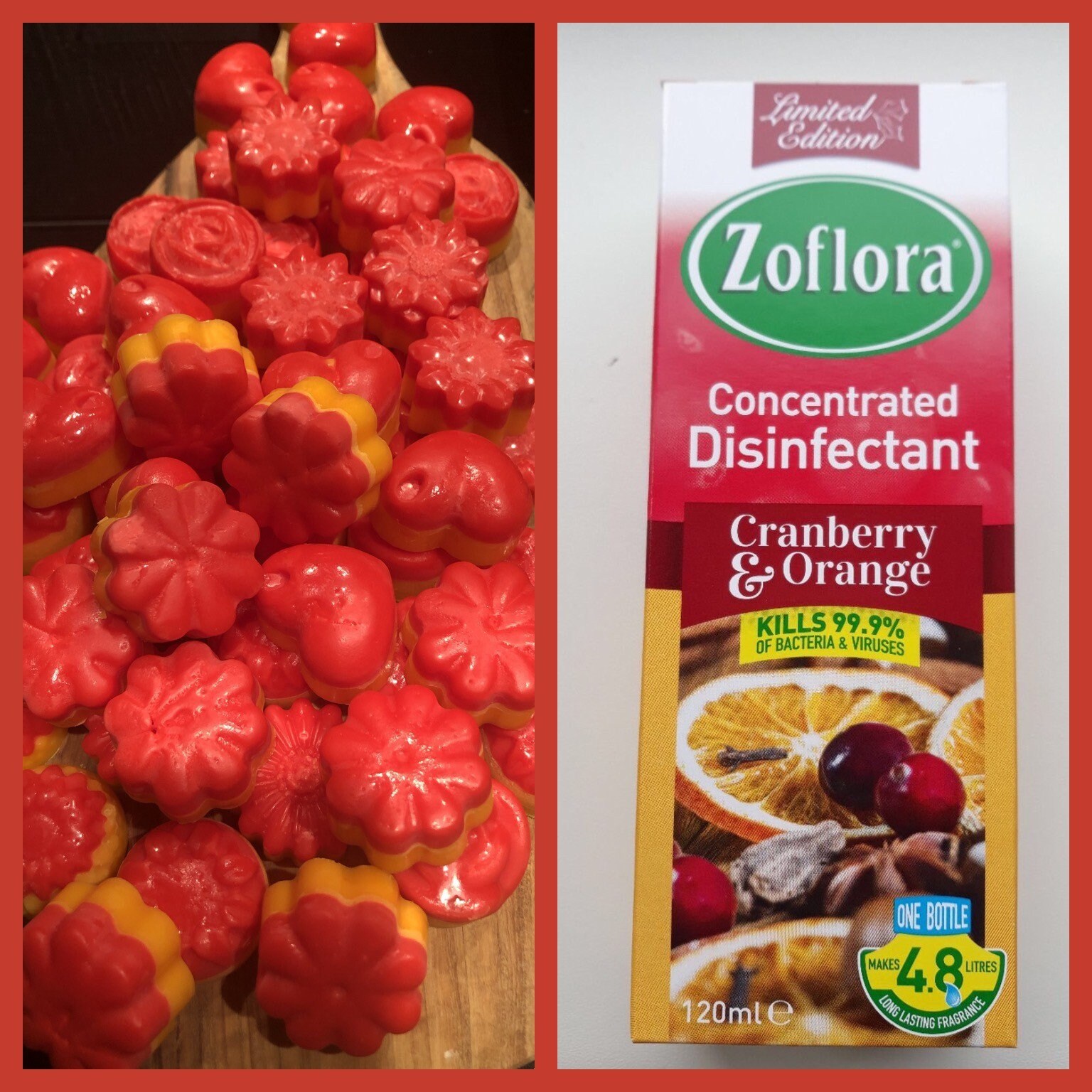Handmade Bag of 6 Zoflora Cranberry & Orange Soy Wax melts Etsy
