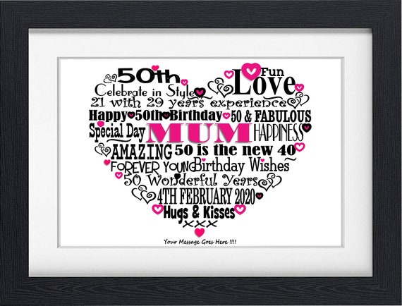 50th gift for mum