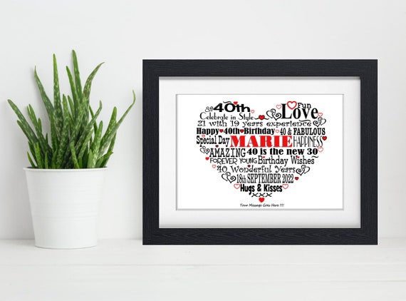 Keepsake 40th birthday gifts for her discount