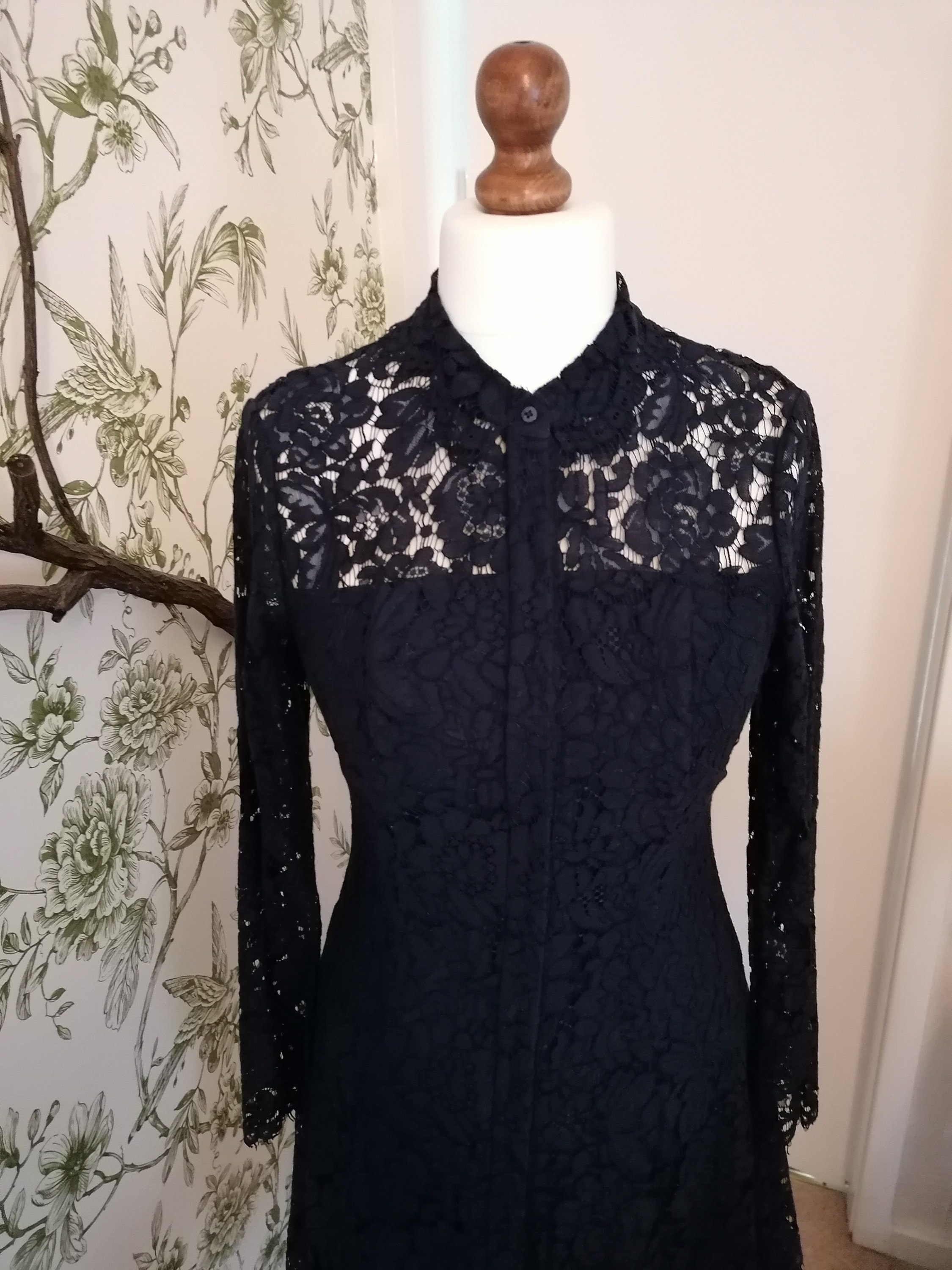 Designer Whistles blue lace dress