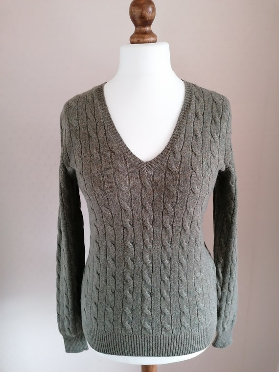 Polo Ralph Lauren Women's Wool Cashmere Cable Knit Sweater - Etsy