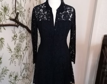 Designer Whistles blue lace dress