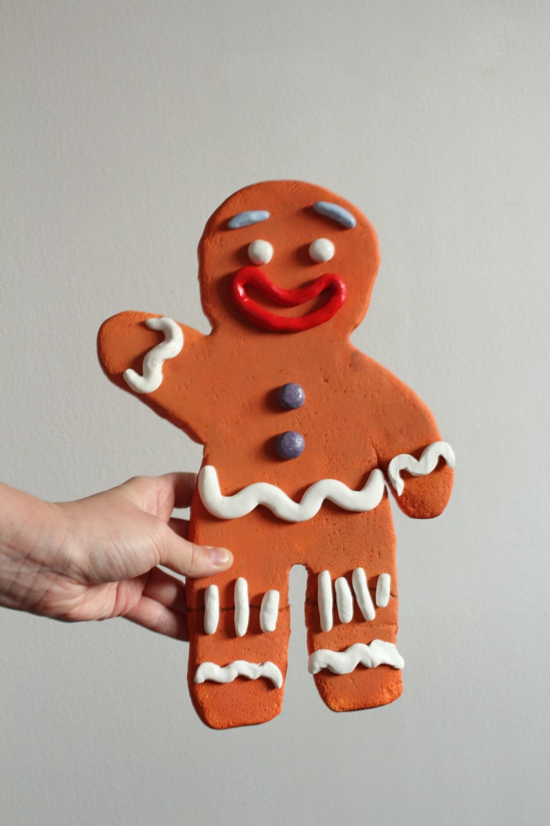 Made to order Handmade New Gingy Shrek Gingerbread Christmas Sculpture Fake Food candy Home Decor Art Prop Cosplay Unusual Weird Gifts image 2