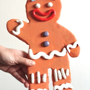 Made to order Handmade New Gingy Shrek Gingerbread Christmas Sculpture Fake Food candy Home Decor Art Prop Cosplay Unusual Weird Gifts image 1