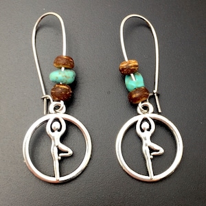Earrings, earrings yoga - The tree