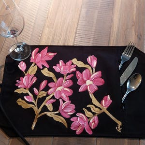 Rolled placemat, hand painted to your taste.