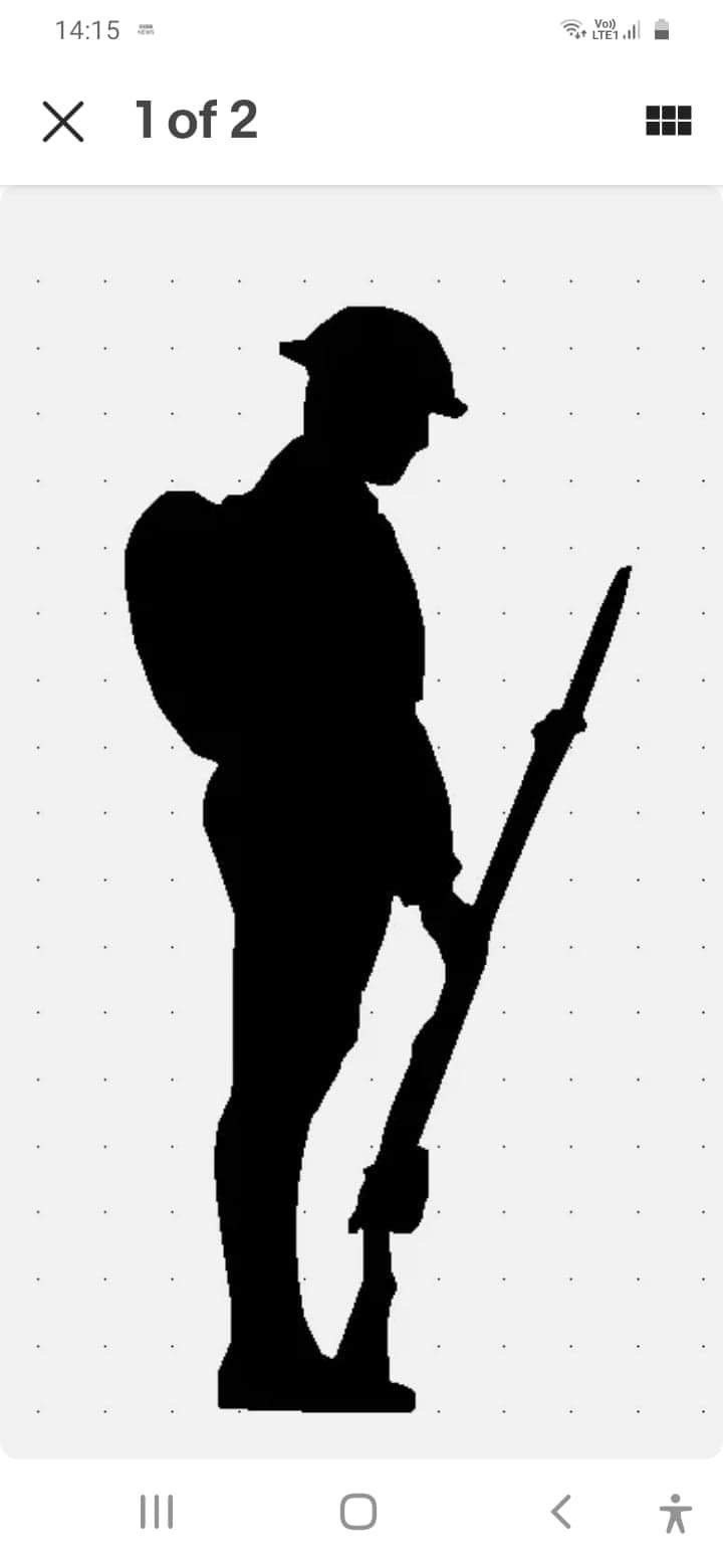 FALLEN SOLDIER Remembrance Sunday WW1 Memorial High Gloss 3mm Acrylic ...