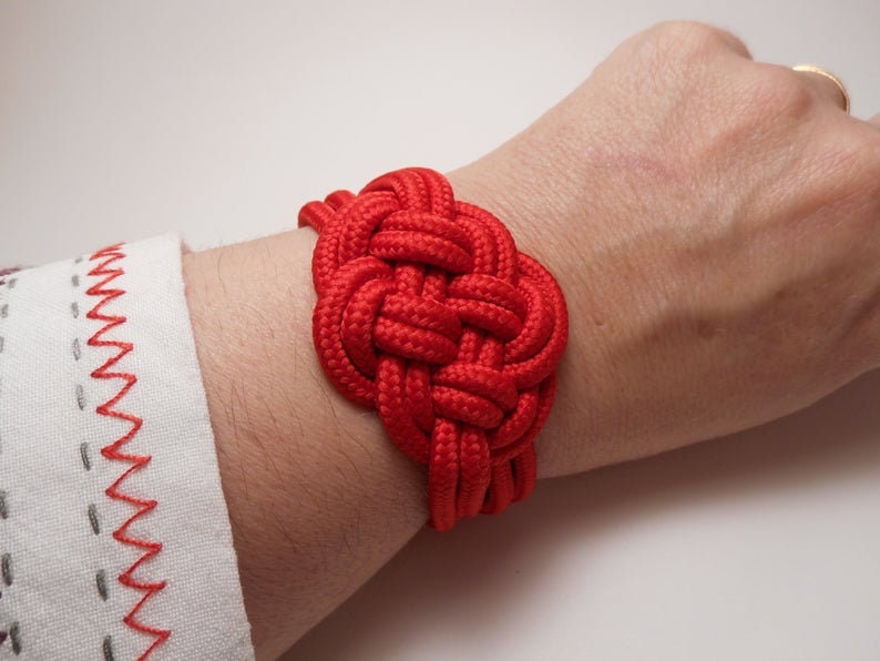 Kit to Make a Macrame Knot Bracelet How to Make an Infinite Etsy Canada