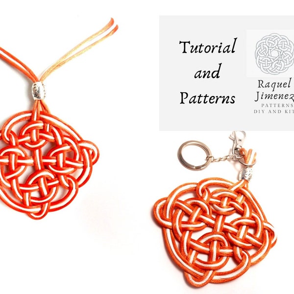 Pattern and instructions for making Celtic mandala, how to make Celtic mandalas for jewelry, mandala weaving tutorial, macrame mandala.