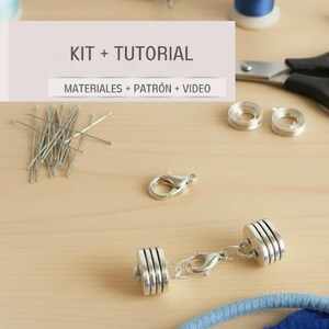 Braided textile bracelet kit, instrutions and materials friendship bracelet, easy multicolor bracelet tutorial, jewelry kit diy. image 18
