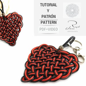 Macrame heart patterns and instructions, diy heart braided keychain patterns, diy macrame keychains, how to make heart keychains.