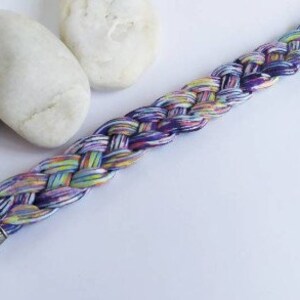 Kit material e instrucciones para hacer una pulsera trenzada facil