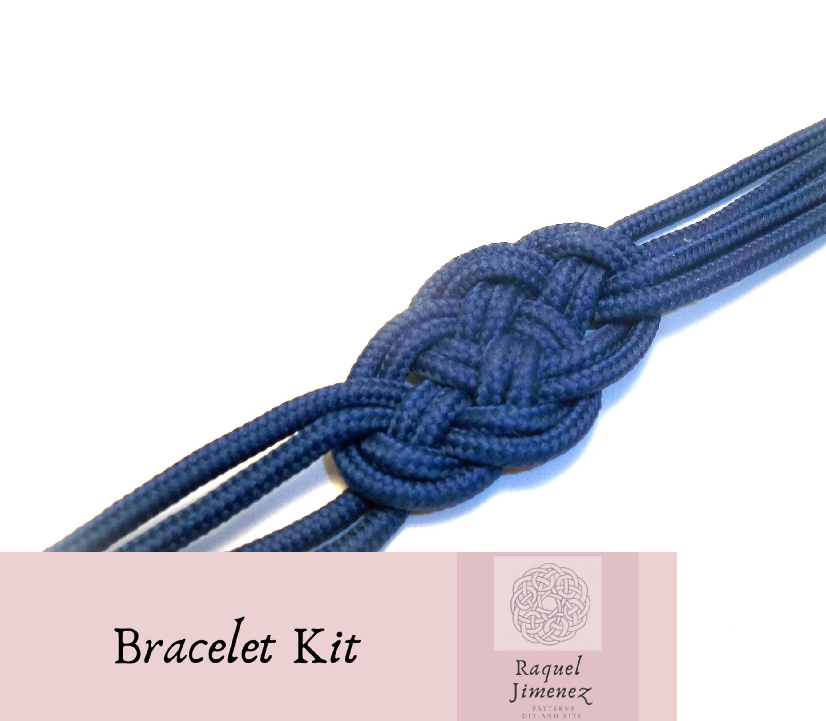 Kit to Make a Macrame Knot Bracelet How to Make an Infinite Etsy Canada