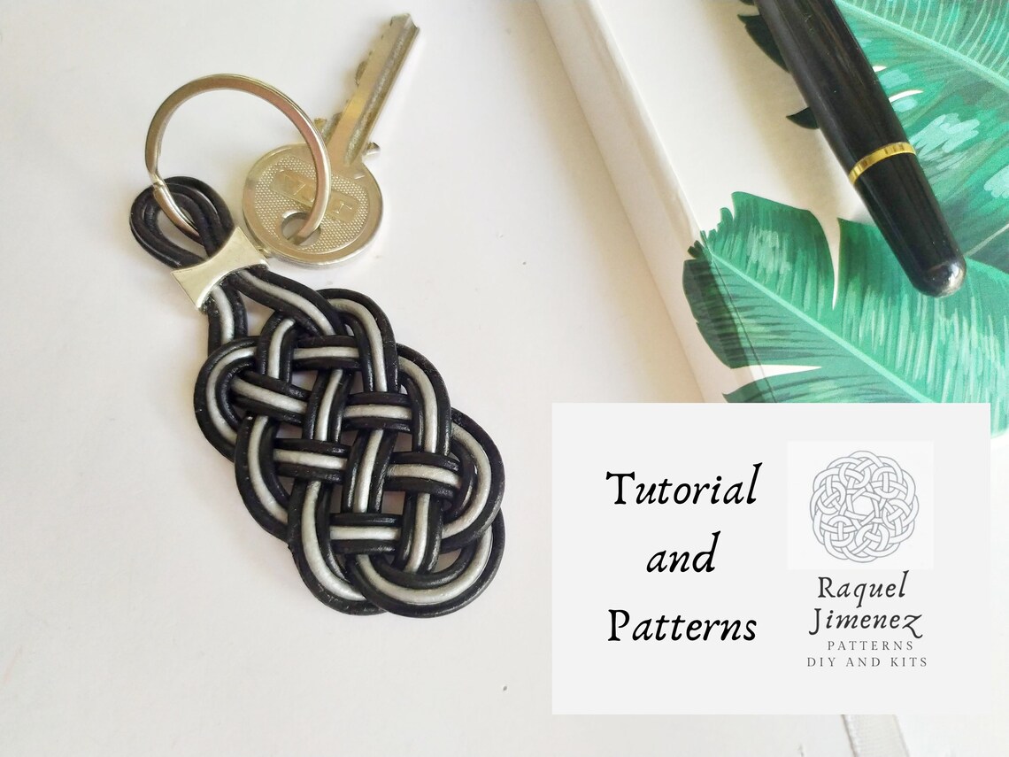 Tutorial and Pattern to Make Knot Keychains Diy Macramé Etsy