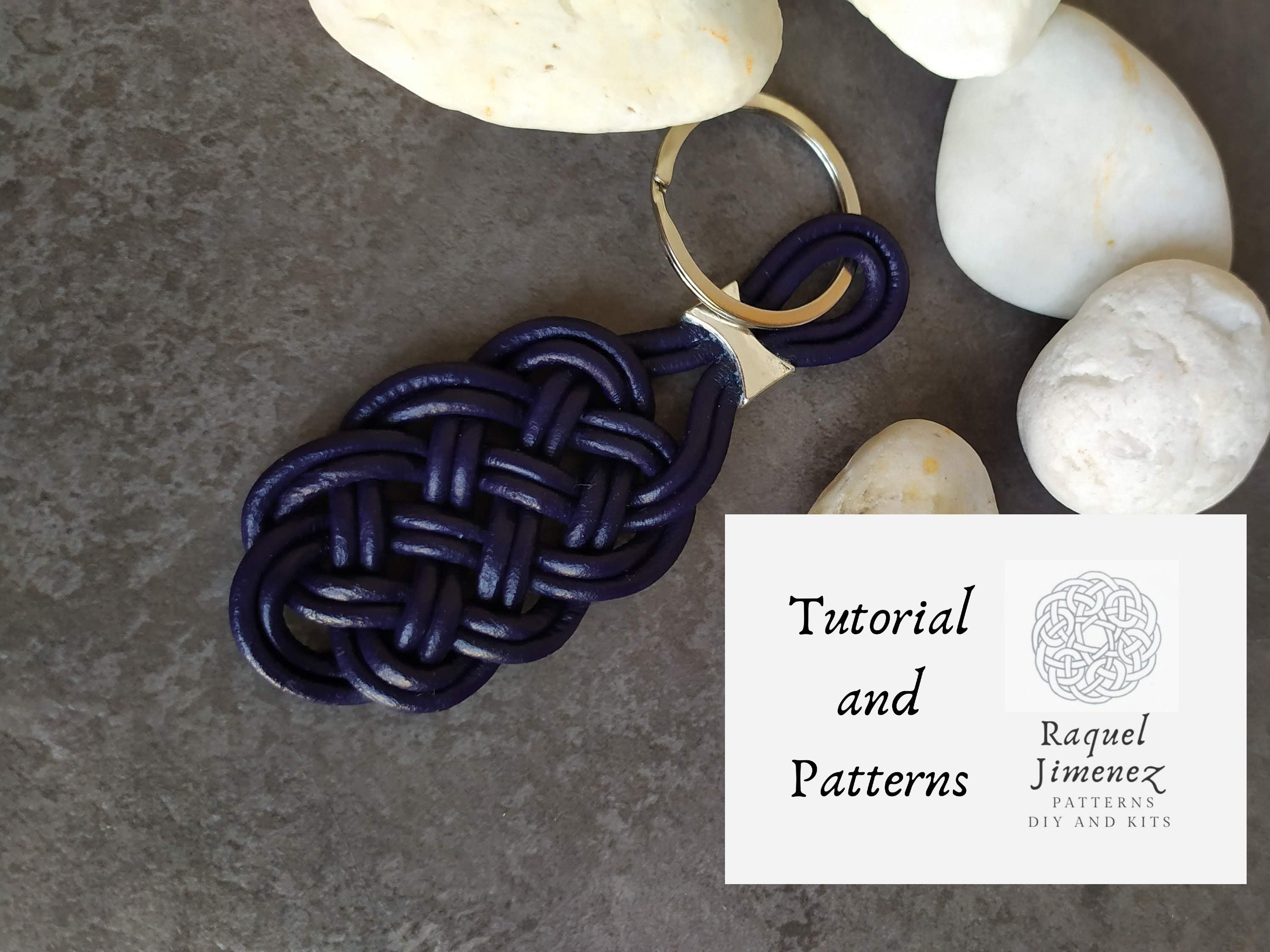 Tutorial and Pattern to Make Knot Keychains Diy Macramé Etsy