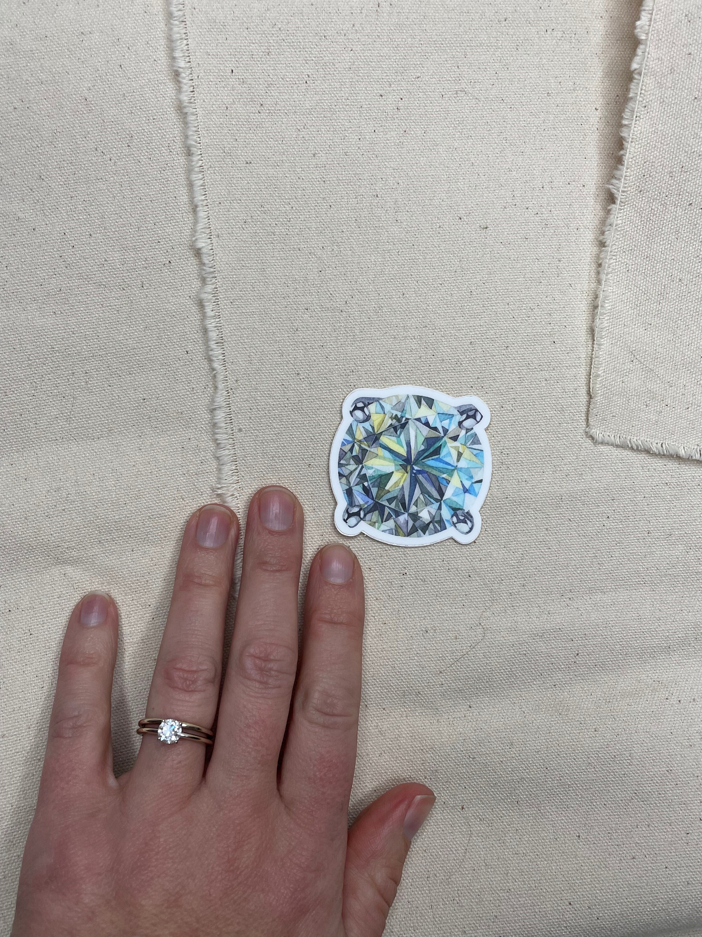 Diamond Vinyl Sticker - Etsy