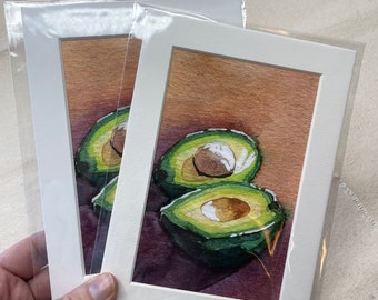 Avocado-afdruk gematteerd