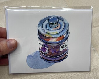 Tea Canister Card