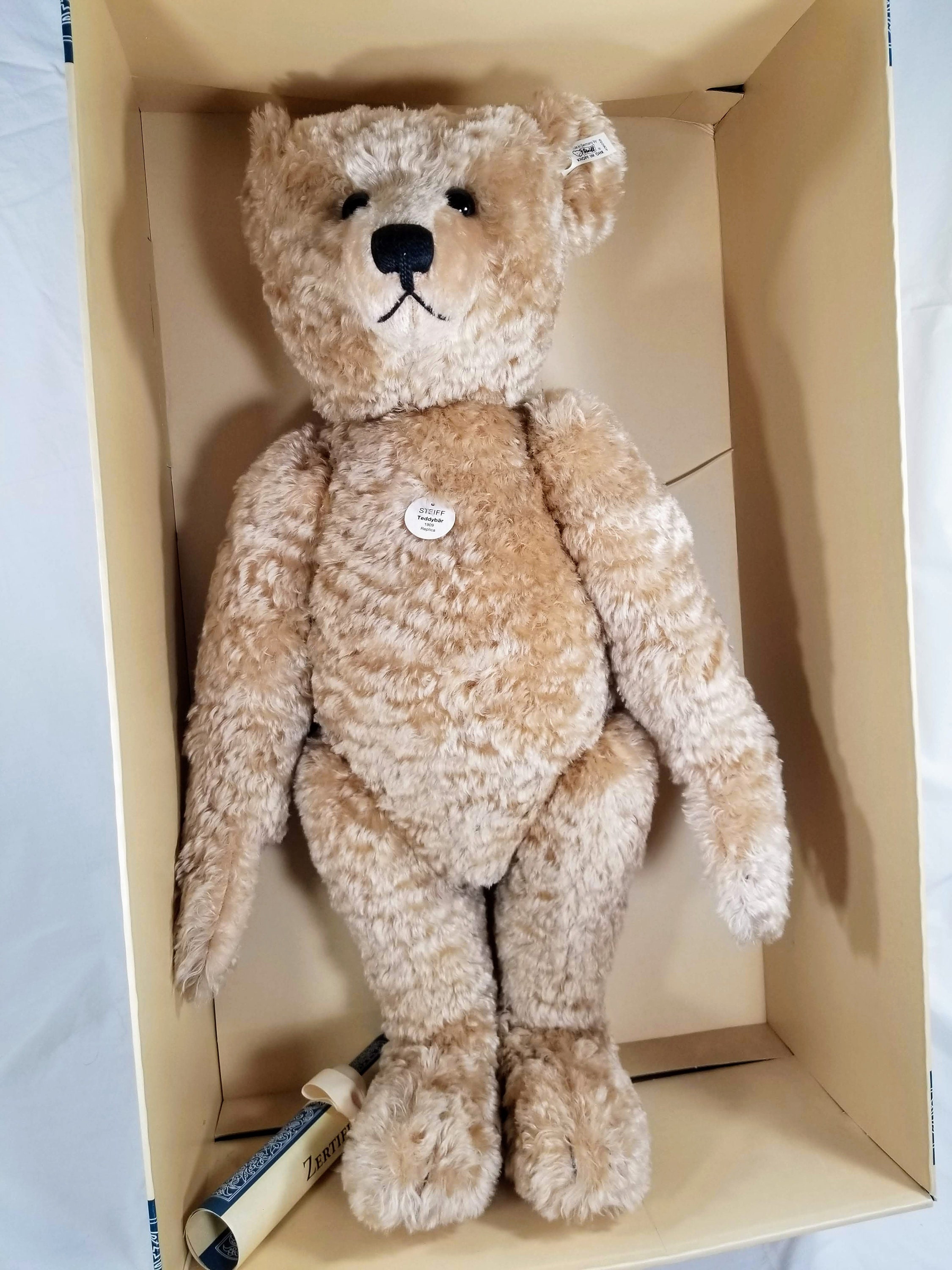 German Steiff Teddy Bear in Suitcase – Uli's Santa Fe