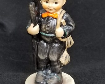 Vintage Goebel Chimney Sweep With Red Ladder & Brush Figurine