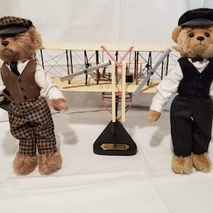 Rare - Limited Edition - Cooperstown Bears - Wright Brothers 100 Years of Aviation Celebration with Flyer