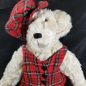 Bill The Golfer Limited Edition Mohair Teddy Bear de Bears n’Stuff par Flo
