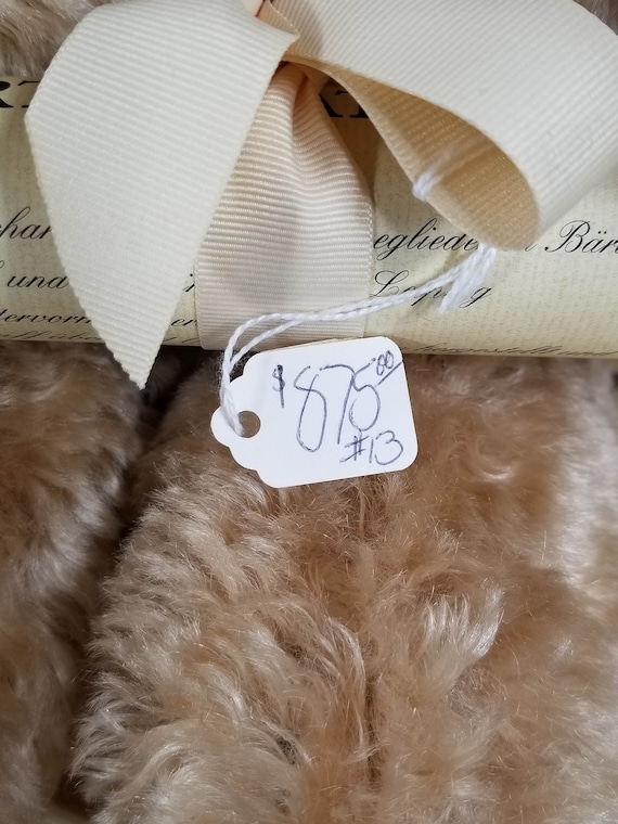 STEIFF - Limited Edition 1909 Replica Blond 65 Teddy Bear - Etsy