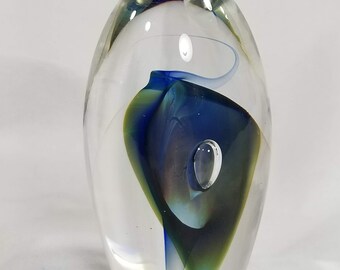 Original Robert Burch Art Glass Paperweight