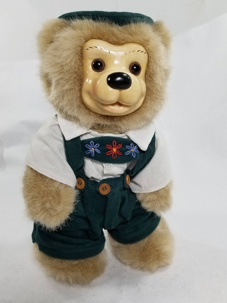 RAIKES Rare Limited Edition Wooden Face Teddy Bears Etsy