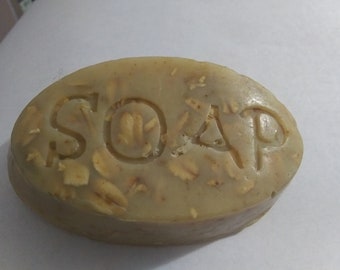 Goat milk, oatmeal, and honey handcrafted soap