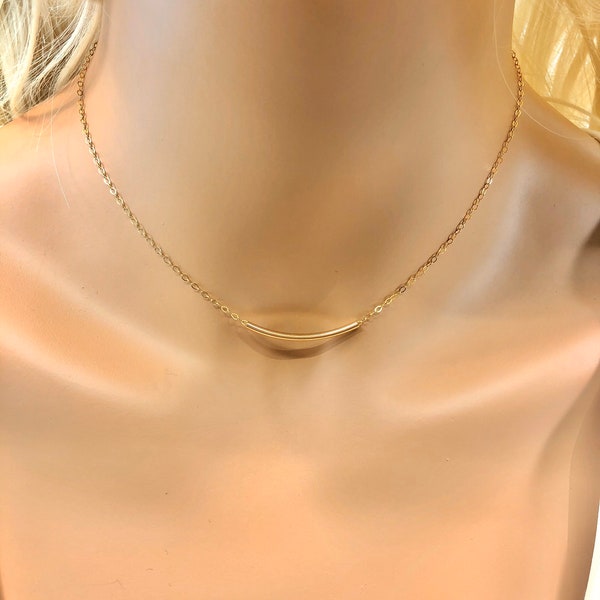 Gold filled Halskette • Schichtkette • Halskette für jeden Tag • Zierliche Halskette • Schlichte Halskette • Zarte Halskette • Geschenk