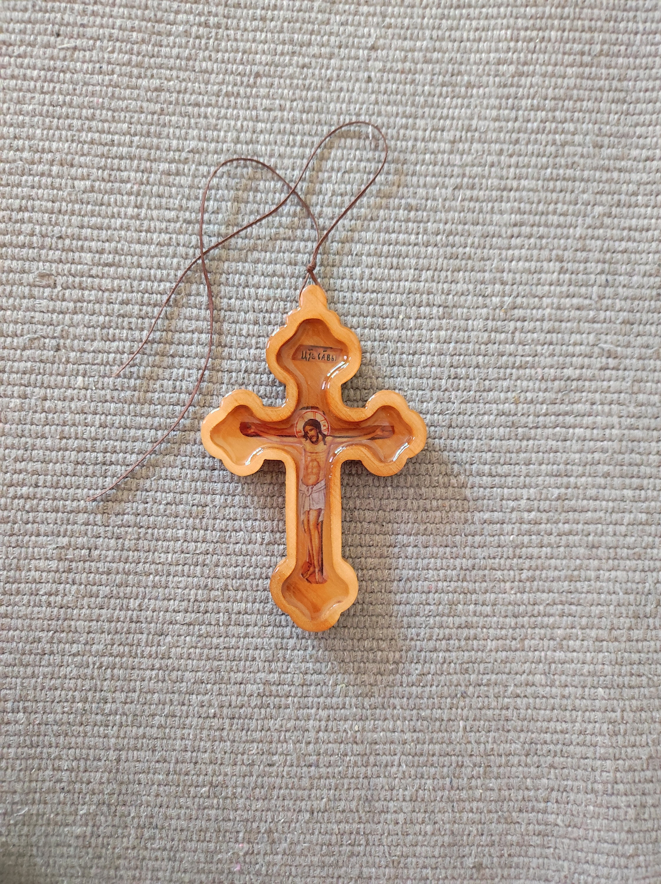 Orthodoxes Christliches Kreuz Aus Zinklegierung - Galvanisiertes Jesus-Kreuz Mit Farbmustern