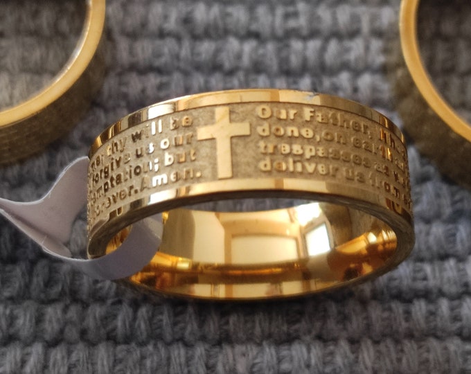 Orthodox Christian Lords Prayer Ring Dimenzian 24 Mm, - Etsy