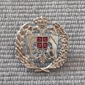 Serbian cap metal badge (Chetnik badge) - silver version