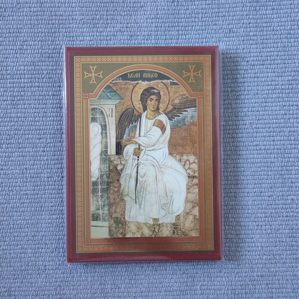 Icon of the White Angel, Orthodox replica 17,5 x 13 cm, Serbian Orthodox icon