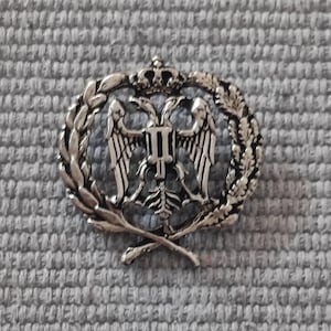 Serbian cap metal badge (Chetnik badge) - silver version