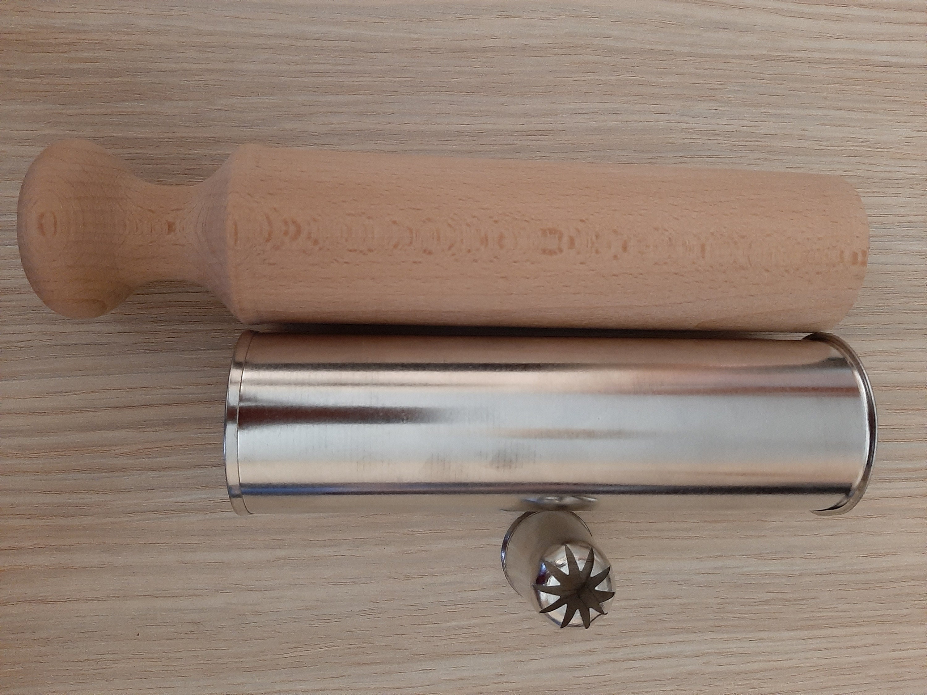 Tulumba Cooking Making Tool Kitchen Syringe Dessert Traditional Beech Wood Mold