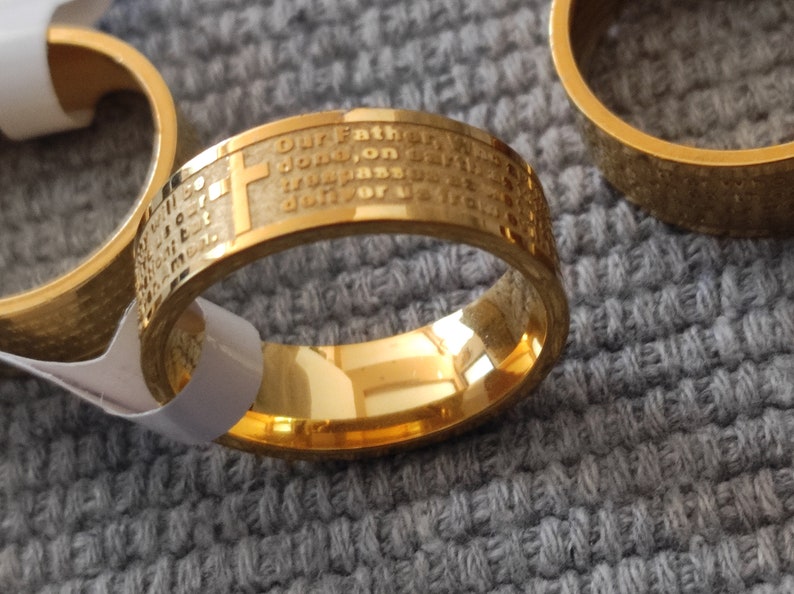 Orthodox Christian Lords Prayer Ring Dimenzian 20 24 Mm Etsy UK Orthodox christian lords prayer ring dimenzian 20 24 mm etsy uk