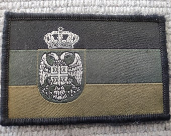 Serbische Flaggen-Patch