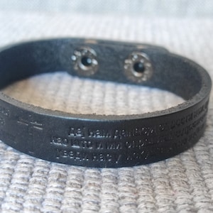 Serbian Orthodox Lord's Prayer leather bracelet with clasps. HIT NEW!!!!