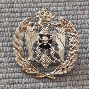 Serbian cap metal badge (Chetnik badge) - silver version