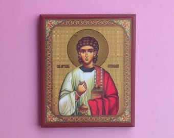 Icon of Saint Stephen (Sveti Stefan) Orthodox replica 10.5 x 13 cm Serbian Orthodox icon