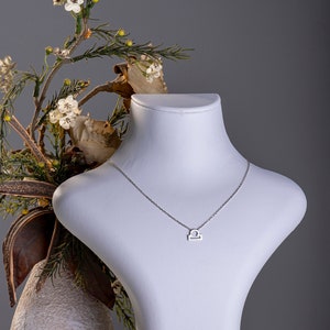 Libra Zodiac Necklace: Sterling Silver Astrology Jewelry