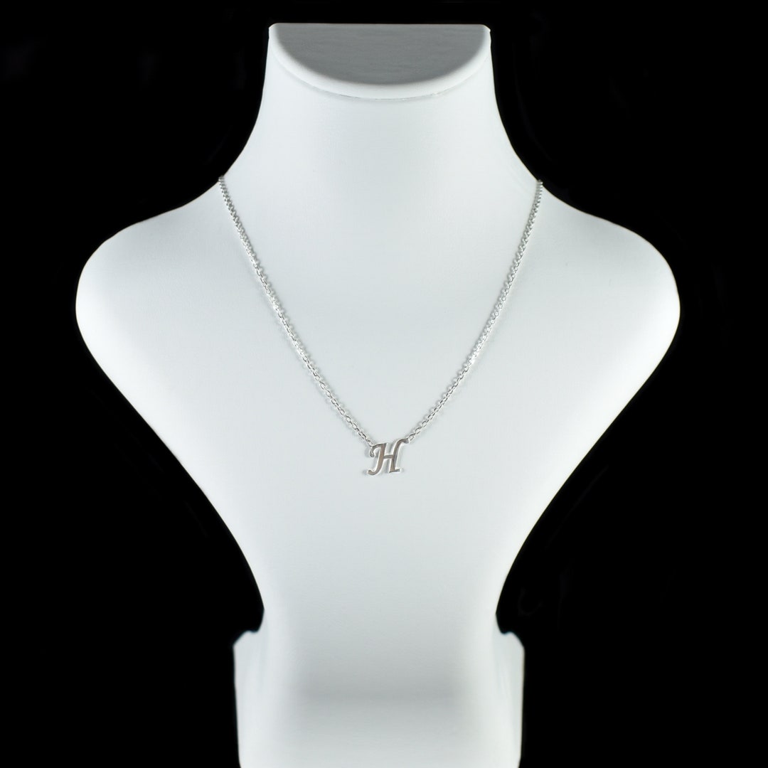 925 Sterling Silver Initial Necklace, Name Necklace, Personalized